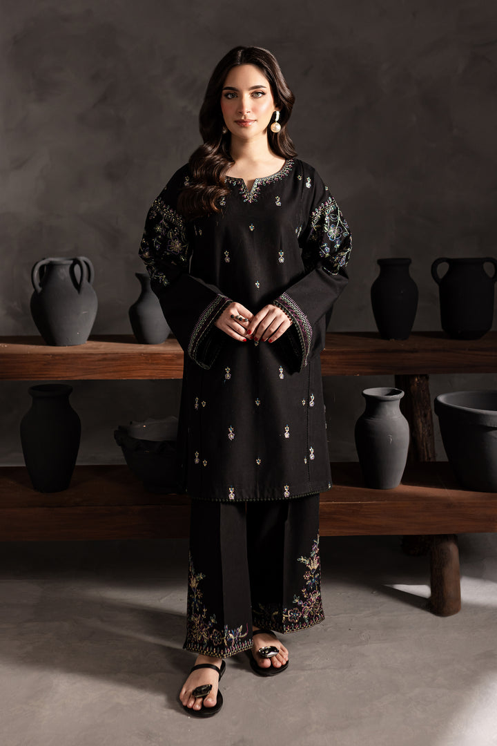 Sketcher 2Pc - Embroidered Khaddar Dress - BATIK