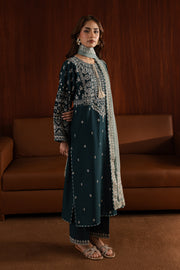 Ocean Jewel 3Pc - Embroidered Khaddar Dress