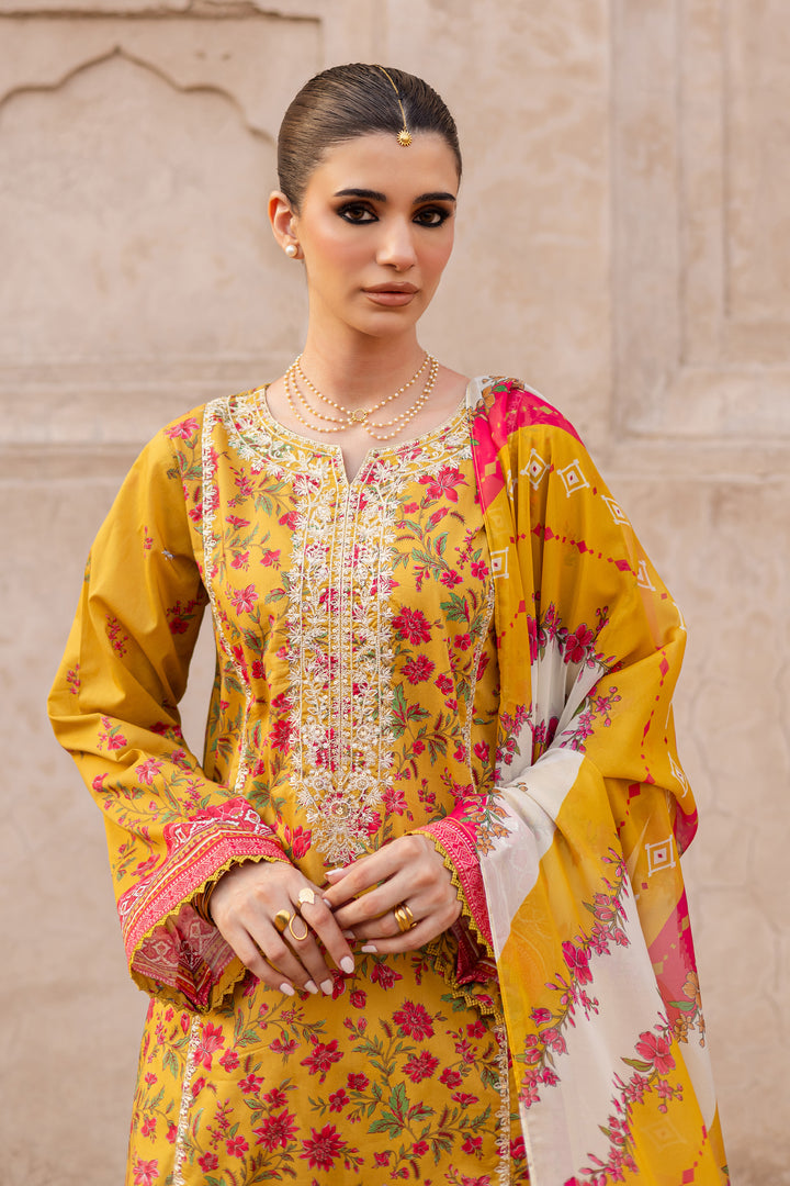 Bert 3Pc- Printed Lawn Dress