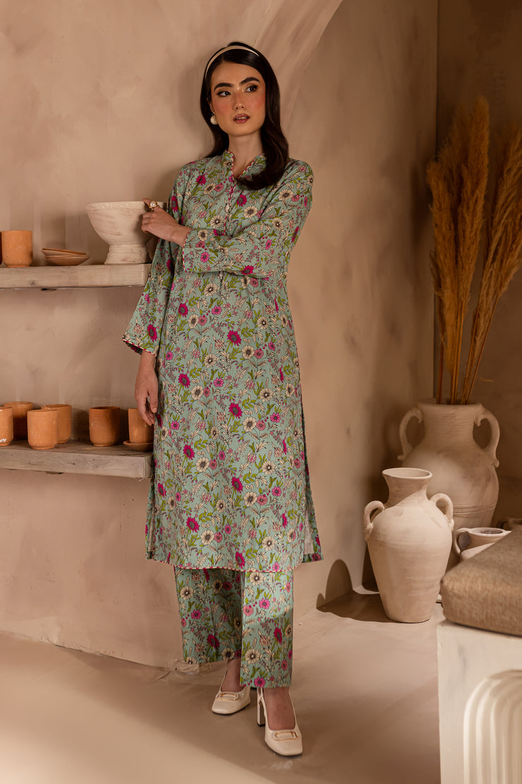 Salsa 2Pc - Printed Khaddar Dress