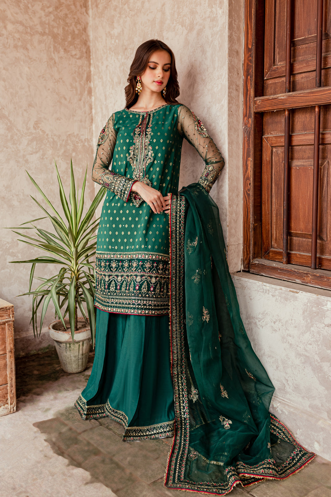 Royal Green 3Pc - Formal Dress - BATIK