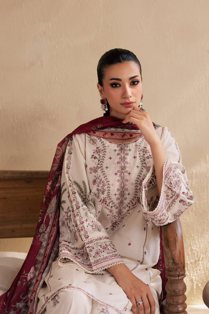 Flynn 3Pc - Embroidered Solid Dress - BATIK