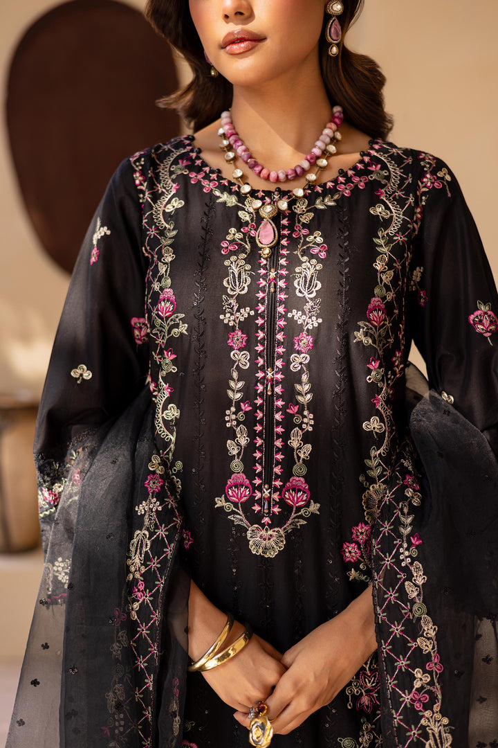 Black Onyx 3Pc - Embroidered Luxe PIMA