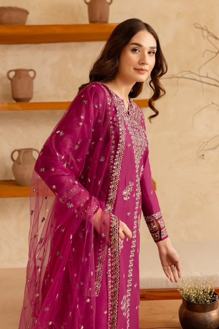 Ehaad 3Pc - Embroidered Lawn Dress