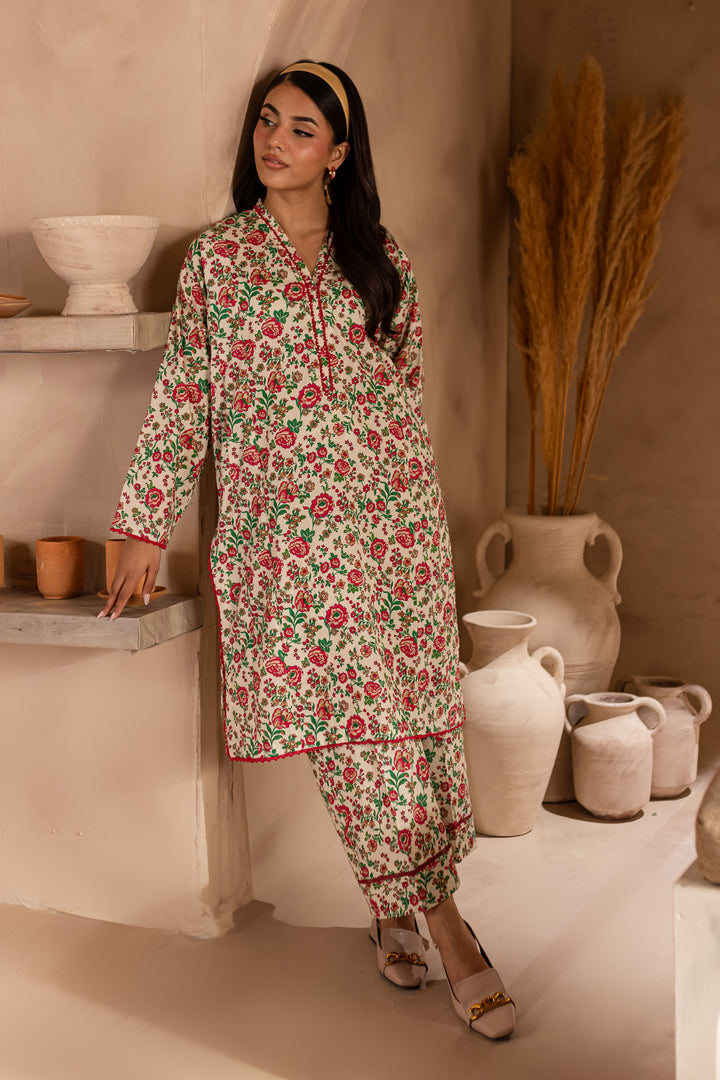 Blake 2Pc - Printed Khaddar Dress - BATIK