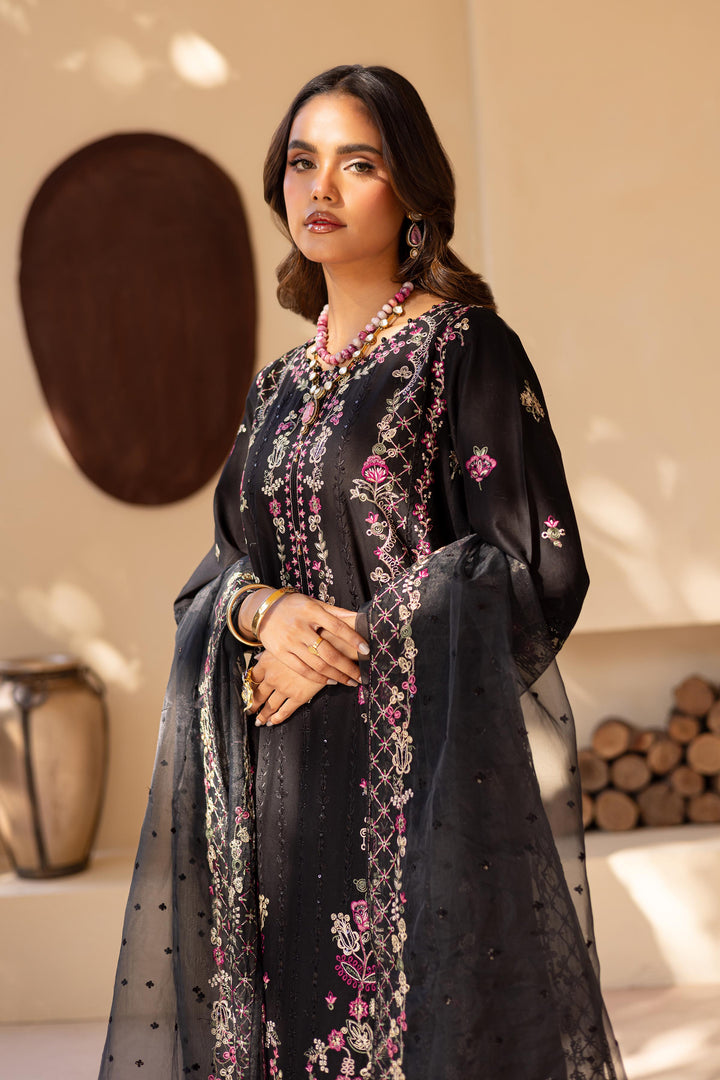 Black Onyx 3Pc - Embroidered Luxe PIMA