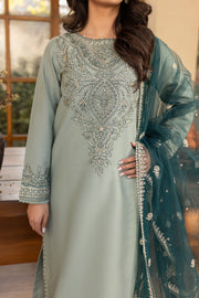 Sea Sand 3Pc - Embroidered Khaddar Dress