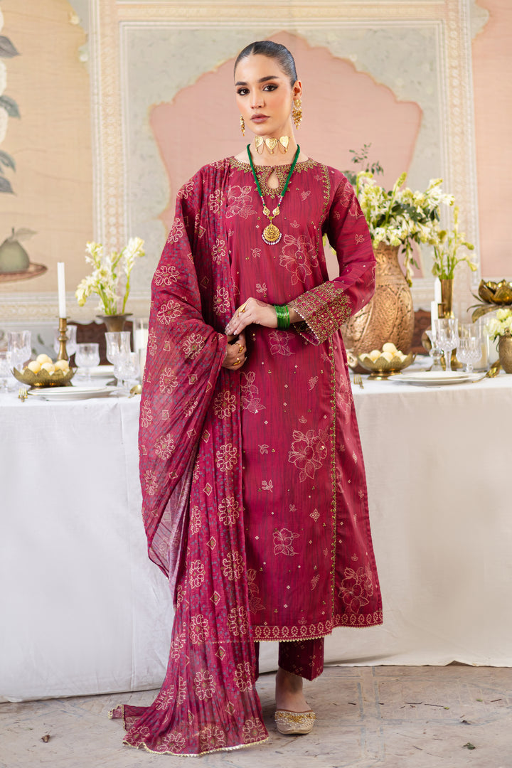 Bhandni 3Pc- Printed Lawn Dress