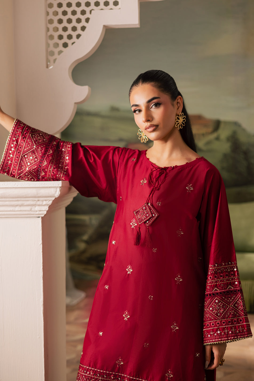 Flawn 2Pc - Embroidered Lawn Pret