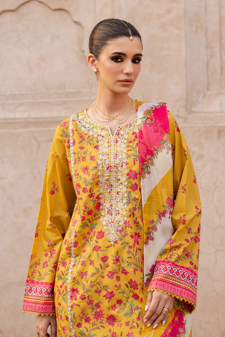 Bert 3Pc- Printed Lawn Dress