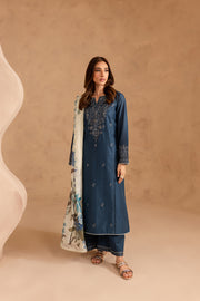 Quesera 3Pc - Embroidered Lawn Dress - BATIK