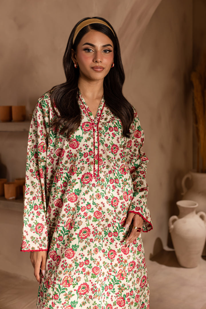 Blake 2Pc - Printed Khaddar Dress - BATIK