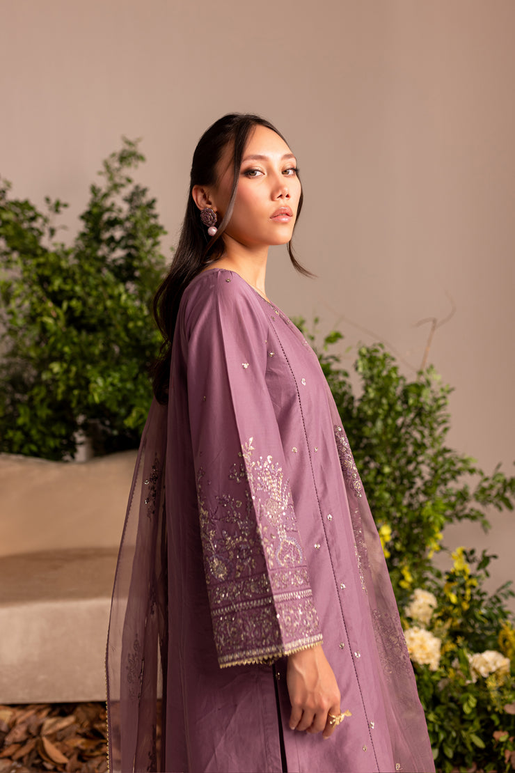 Sakin 3Pc - Embroidered Lawn Dress - BATIK