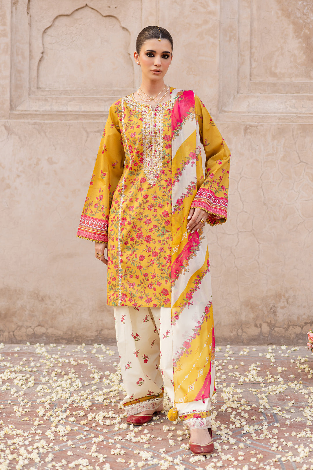 Bert 3Pc- Printed Lawn Dress