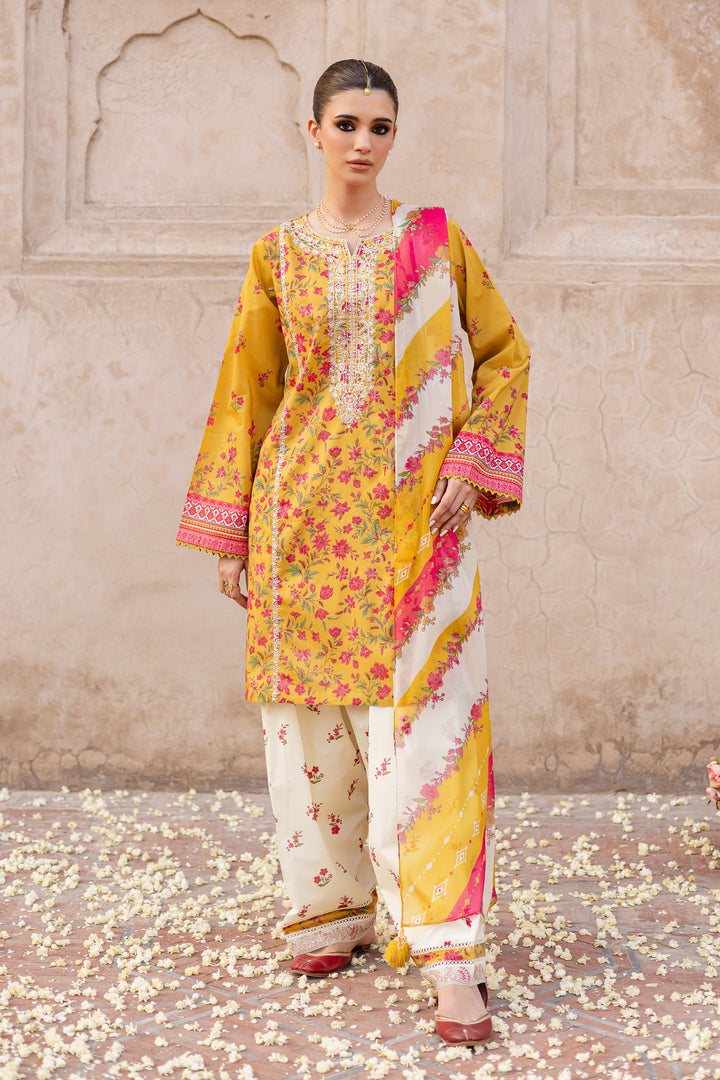 Bert 3Pc- Printed Lawn Dress
