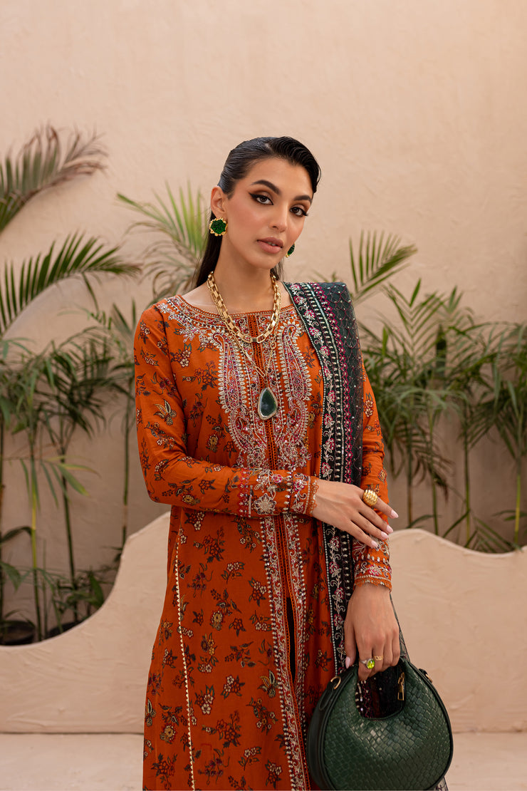 Clementine 3Pc - Embroidered Luxe PRET - BATIK