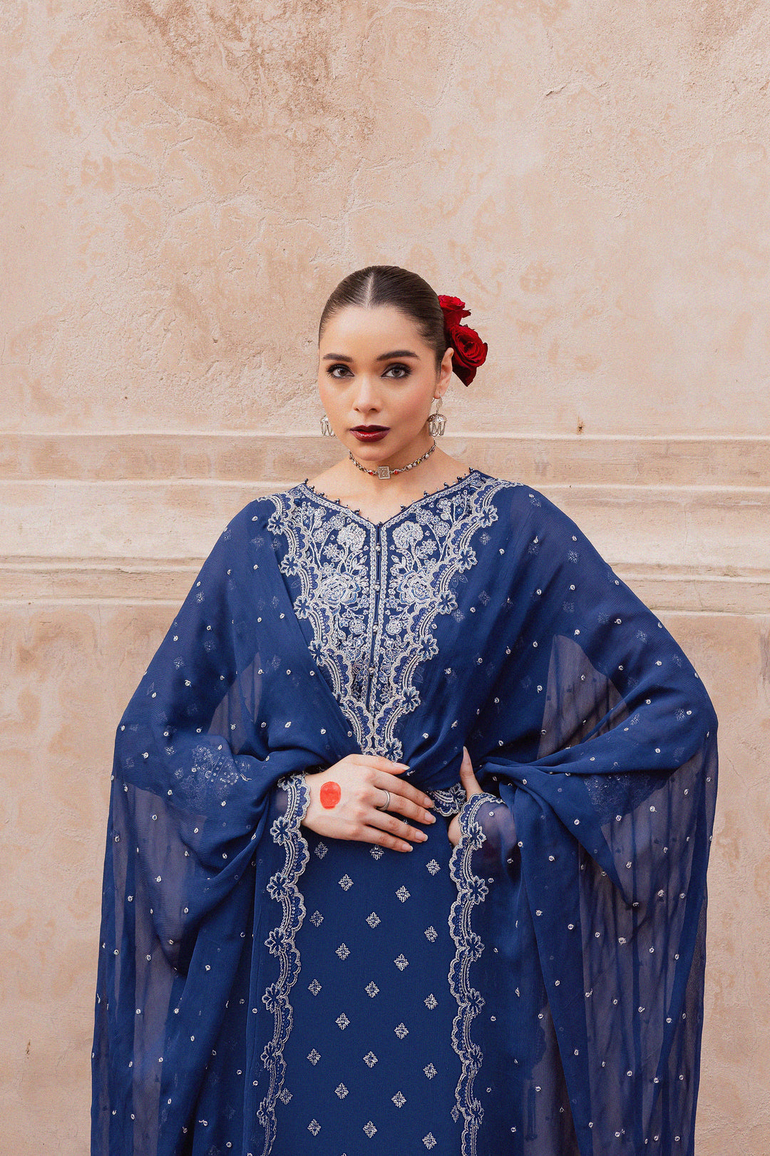 Sereene Sapphire 3Pc - Festive Luxe Pret