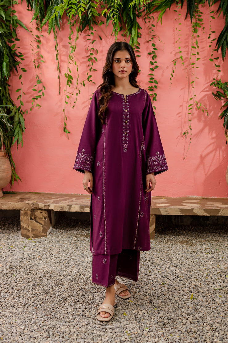 Jubilee 2Pc - Embroidered Khaddar Dress - BATIK