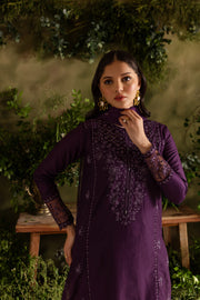 Purple Felix 3Pc - Embroidered Lawn Dress - BATIK