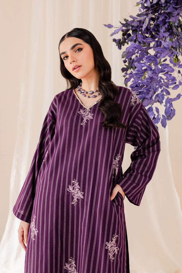 Bunch 2Pc -  Embroidered Jacquard Dress - BATIK
