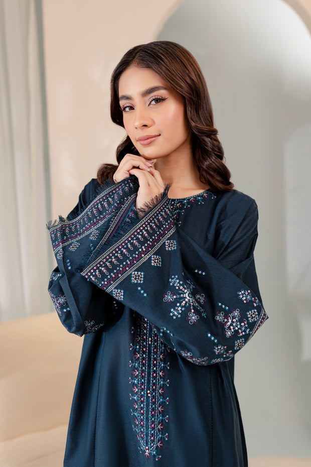 Sooya 2Pc - Embroidered Karandi Dress - BATIK