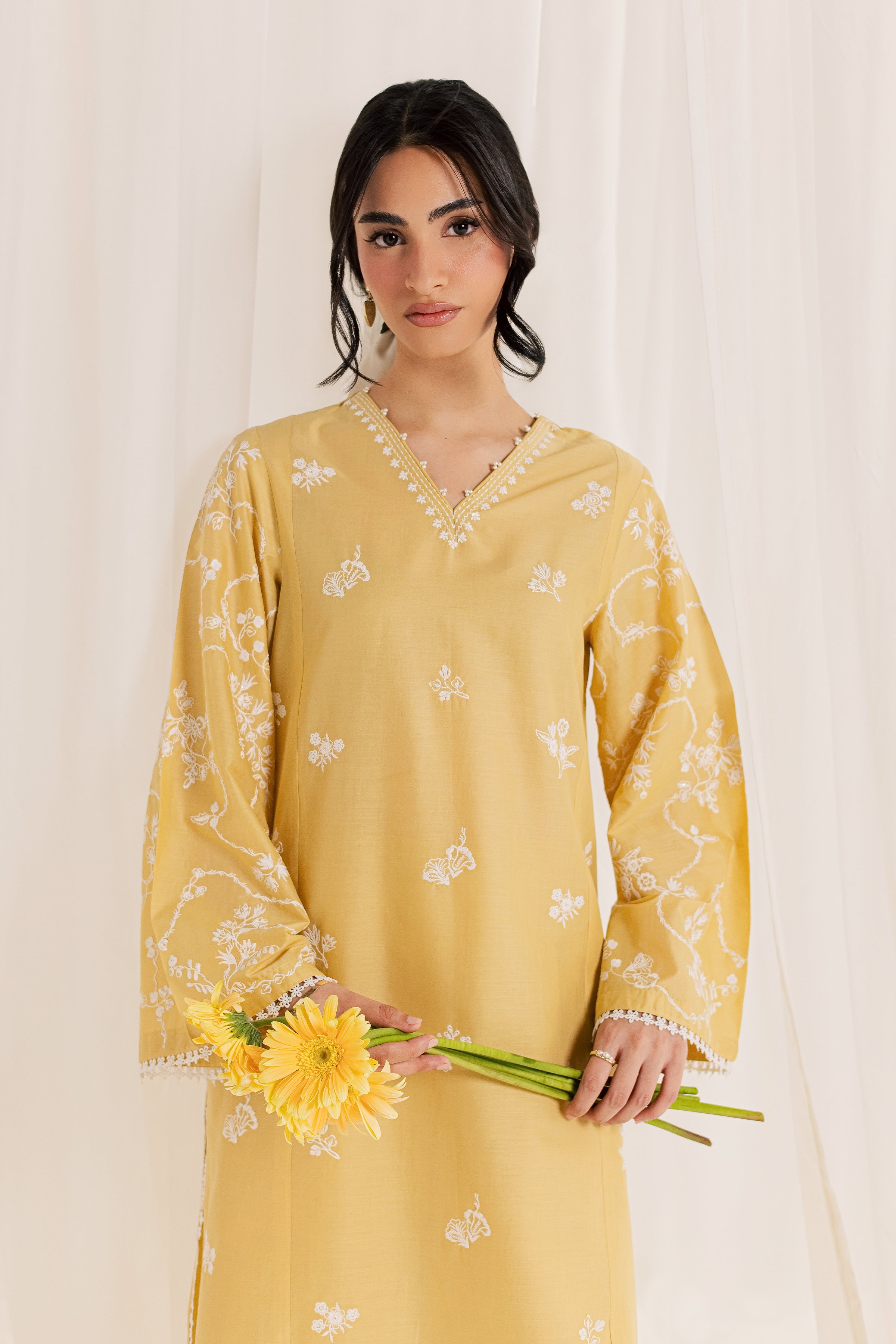  Aamish 2Pc - Embroidered Lawn Dress EverydayEdit26  BATIK   XS / Butter / Pima Lawn-S / Butter / Pima Lawn-M / Butter / Pima Lawn-L / Butter / Pima Lawn-XL / Butter / Pima Lawn