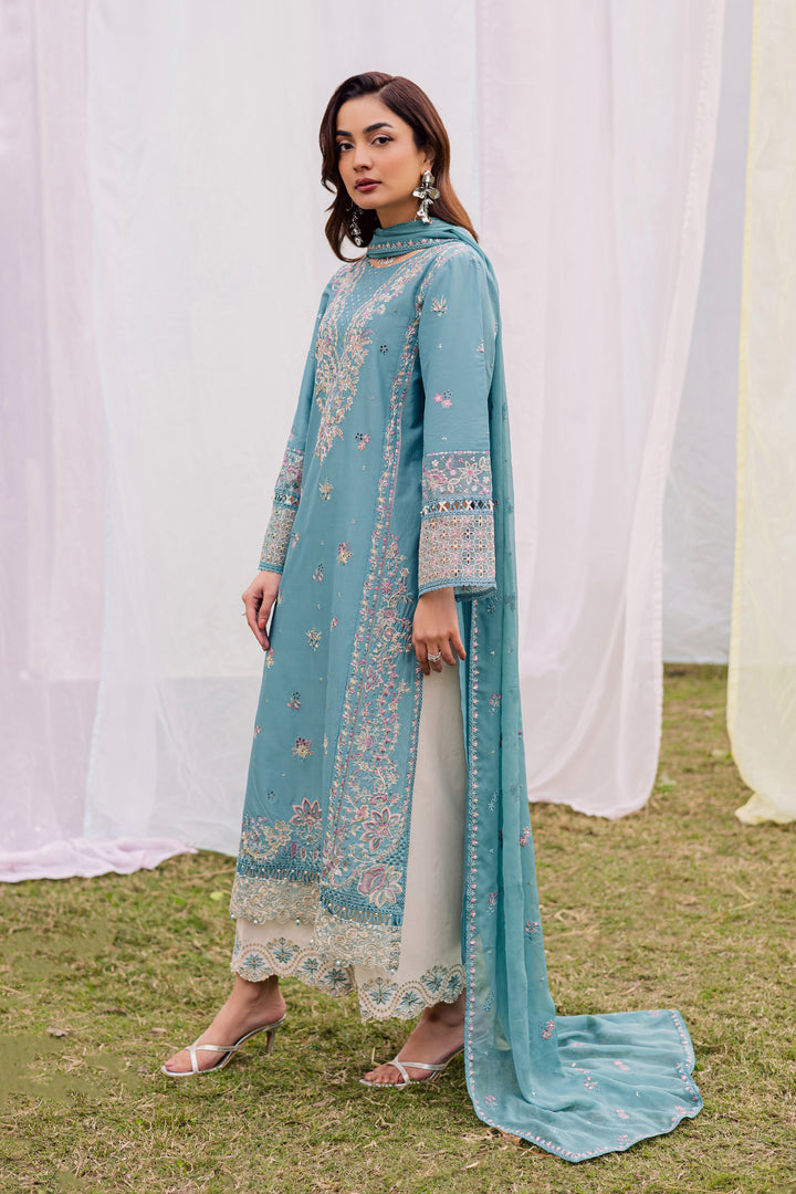  Aanso 3Pc - Festive Embroidered Lawn BATIKEID2026  BATIK   XS / Brittany Blue / Pima Lawn-S / Brittany Blue / Pima Lawn-M / Brittany Blue / Pima Lawn-L / Brittany Blue / Pima Lawn-XL / Brittany Blue / Pima Lawn