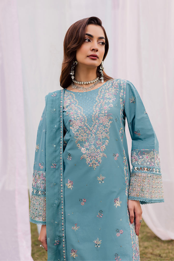  Aanso 3Pc - Festive Embroidered Lawn BATIKEID2026  BATIK   XS / Brittany Blue / Pima Lawn-S / Brittany Blue / Pima Lawn-M / Brittany Blue / Pima Lawn-L / Brittany Blue / Pima Lawn-XL / Brittany Blue / Pima Lawn