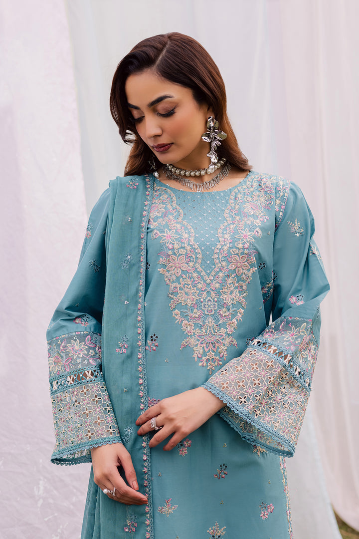  Aanso 3Pc - Festive Embroidered Lawn BATIKEID2026  BATIK   XS / Brittany Blue / Pima Lawn-S / Brittany Blue / Pima Lawn-M / Brittany Blue / Pima Lawn-L / Brittany Blue / Pima Lawn-XL / Brittany Blue / Pima Lawn