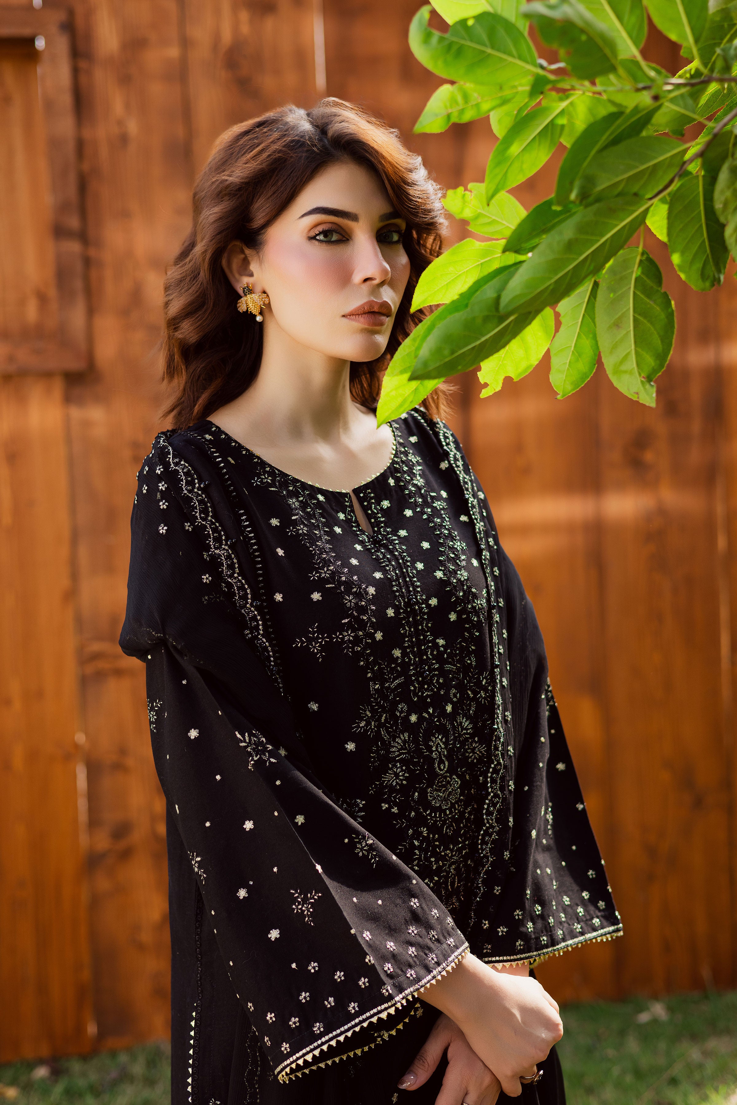  Aasfina 3Pc - Embroidered Khaddar Dress BATIK WINTER PRET 2025  BATIK   XS / Black / Khaddar-S / Black / Khaddar-M / Black / Khaddar-L / Black / Khaddar-XL / Black / Khaddar