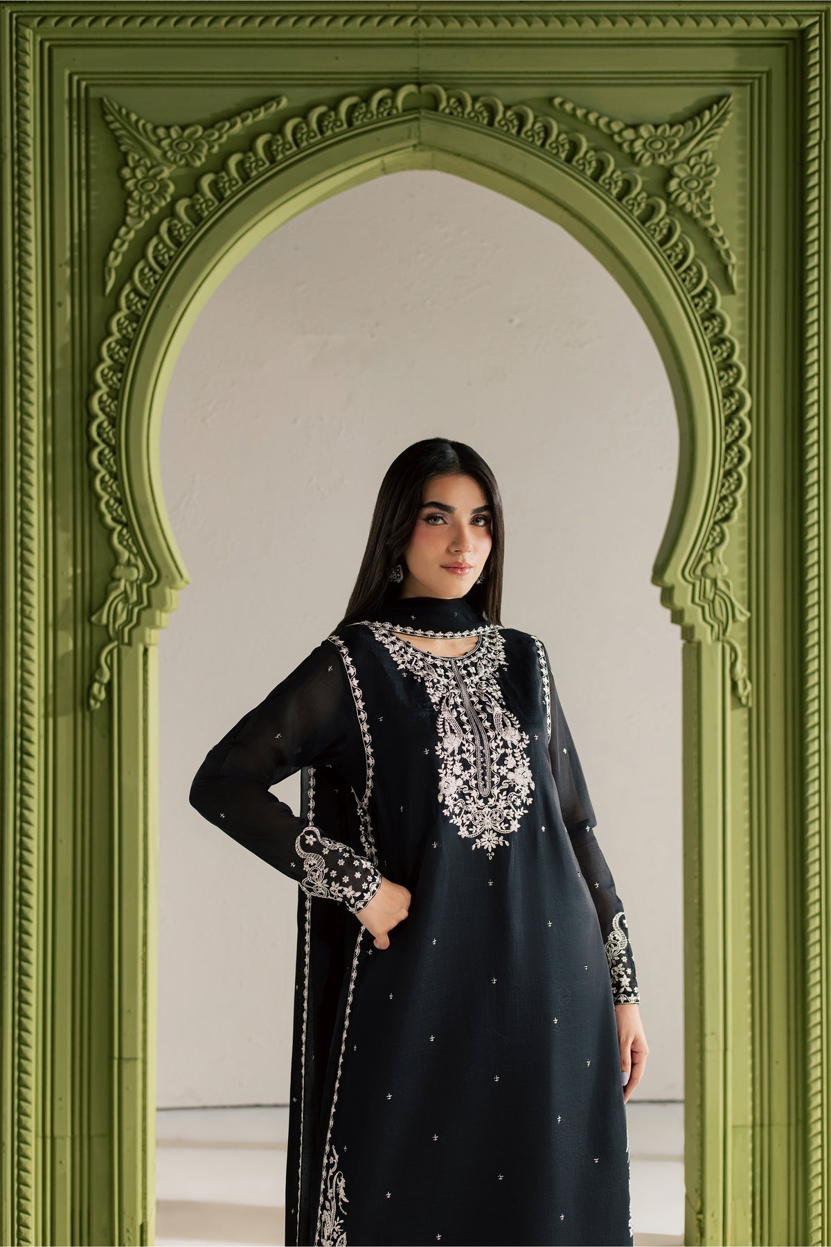 Adrina 3Pc - Festive Luxe Pret BATIKLUXESEP26  BATIK   XS / Black / Paper Silk