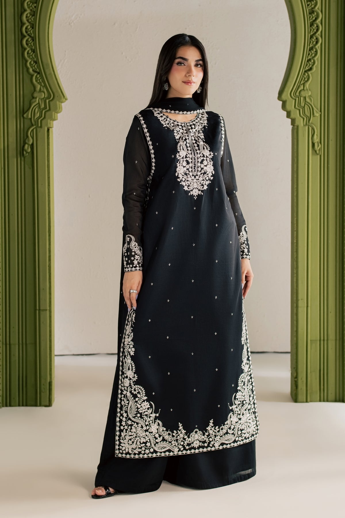 Adrina 3Pc - Festive Luxe Pret BATIKLUXESEP26  BATIK   XS / Black / Paper Silk
