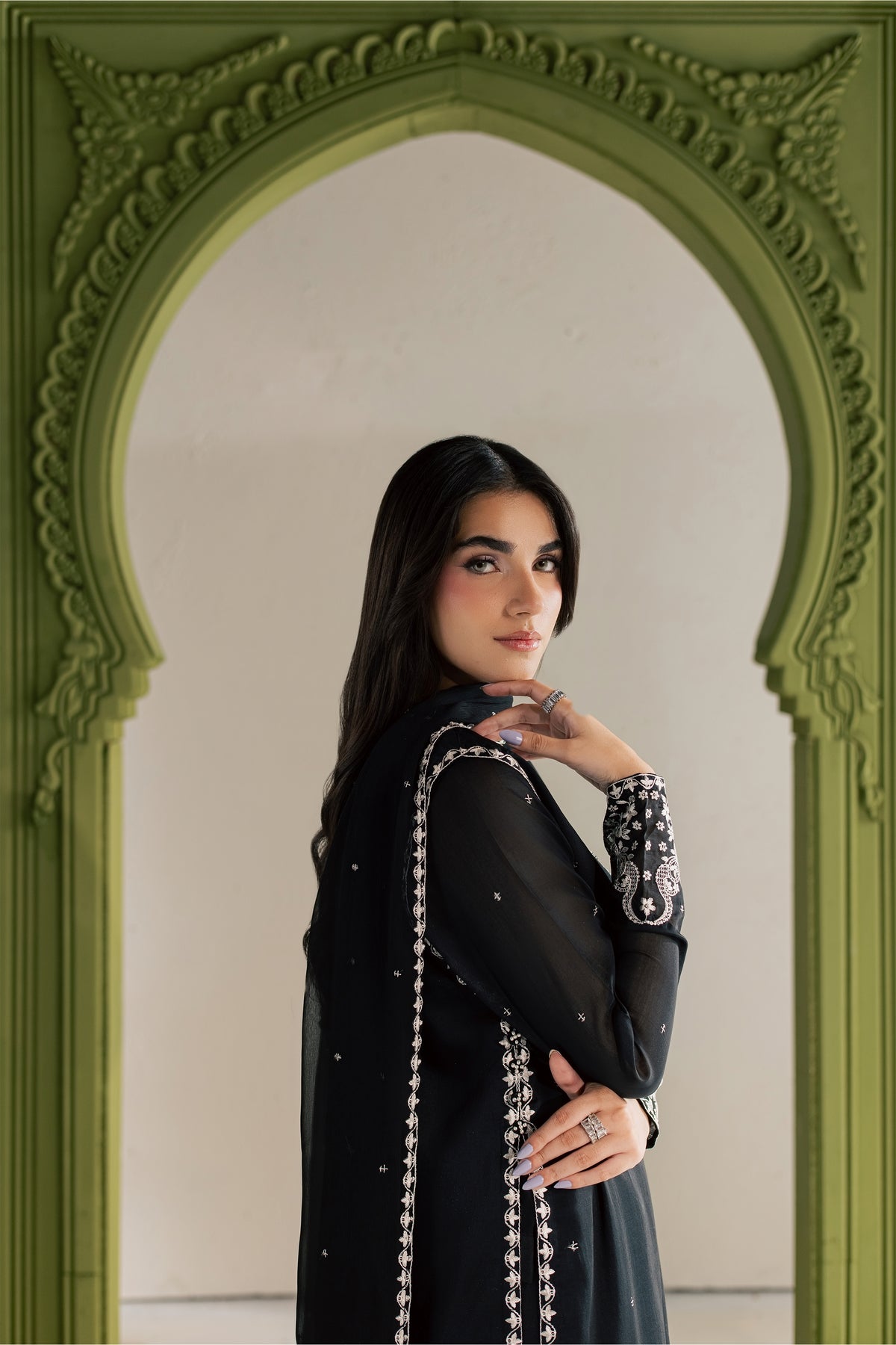 Adrina 3Pc - Festive Luxe Pret BATIKLUXESEP26  BATIK   XS / Black / Paper Silk