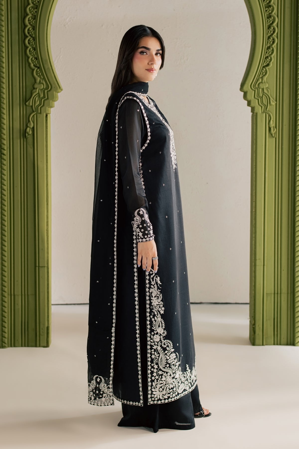 Adrina 3Pc - Festive Luxe Pret BATIKLUXESEP26  BATIK   XS / Black / Paper Silk