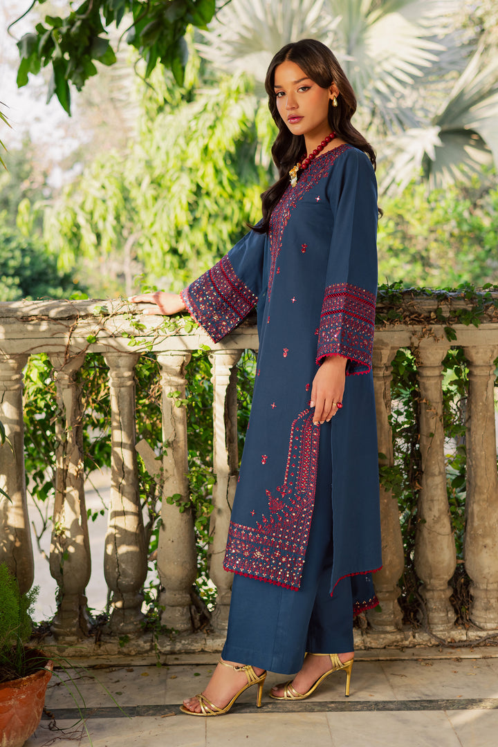  Aeina 3Pc - Embroidered Khaddar Dress BATIK WINTER PRET 2025  BATIK   XS / Poseidon / Khaddar-S / Poseidon / Khaddar-M / Poseidon / Khaddar-L / Poseidon / Khaddar-XL / Poseidon / Khaddar