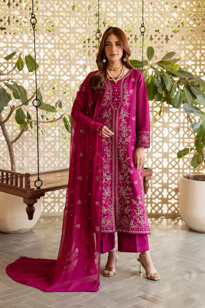  Ainsley 3Pc - Embroidered Khaddar Dress BATIK WINTER PRET 2025  BATIK   XS / Bright Pink / Khaddar-S / Bright Pink / Khaddar-M / Bright Pink / Khaddar-L / Bright Pink / Khaddar-XL / Bright Pink / Khaddar
