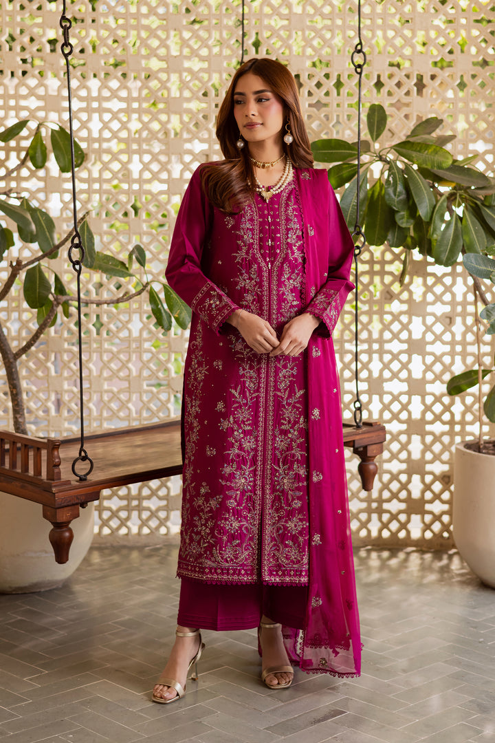  Ainsley 3Pc - Embroidered Khaddar Dress BATIK WINTER PRET 2025  BATIK   XS / Bright Pink / Khaddar-S / Bright Pink / Khaddar-M / Bright Pink / Khaddar-L / Bright Pink / Khaddar-XL / Bright Pink / Khaddar