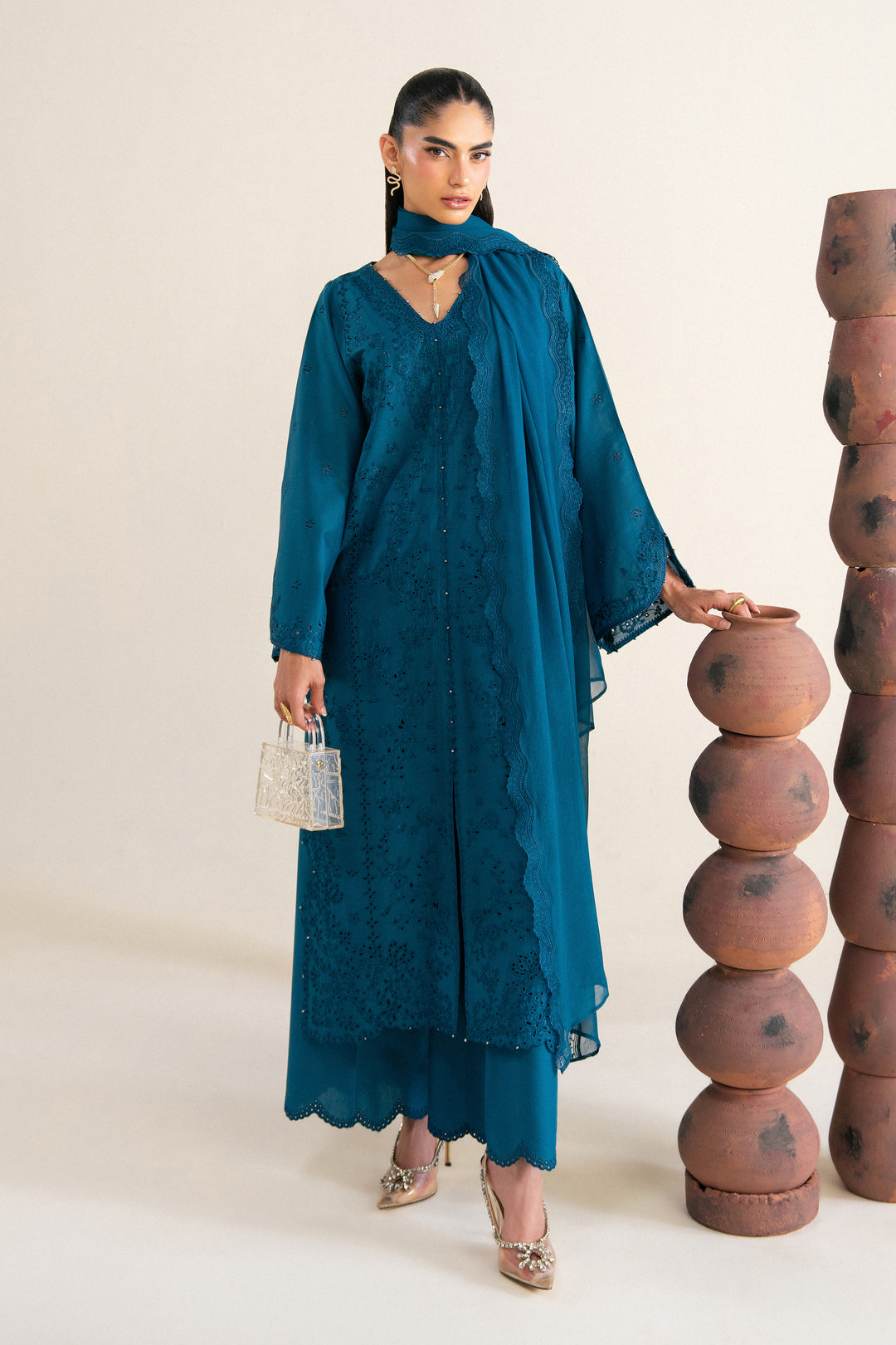  Amyra Blue 3Pc - Festive Eid Pret BATIKSS26  BATIK   XS / Moroccon Blue / Pima Lawn-S / Moroccon Blue / Pima Lawn-M / Moroccon Blue / Pima Lawn-L / Moroccon Blue / Pima Lawn-XL / Moroccon Blue / Pima Lawn