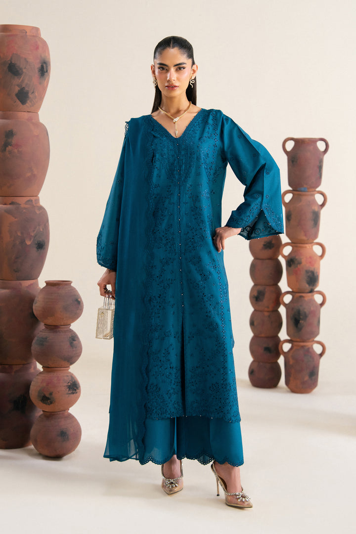  Amyra Blue 3Pc - Festive Eid Pret BATIKSS26  BATIK   XS / Moroccon Blue / Pima Lawn-S / Moroccon Blue / Pima Lawn-M / Moroccon Blue / Pima Lawn-L / Moroccon Blue / Pima Lawn-XL / Moroccon Blue / Pima Lawn