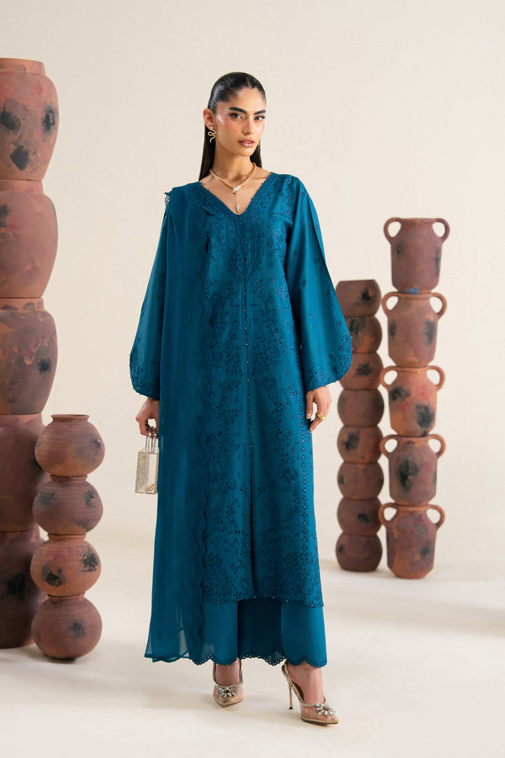  Amyra Blue 3Pc - Festive Eid Pret BATIKSS26  BATIK   XS / Moroccon Blue / Pima Lawn-S / Moroccon Blue / Pima Lawn-M / Moroccon Blue / Pima Lawn-L / Moroccon Blue / Pima Lawn-XL / Moroccon Blue / Pima Lawn