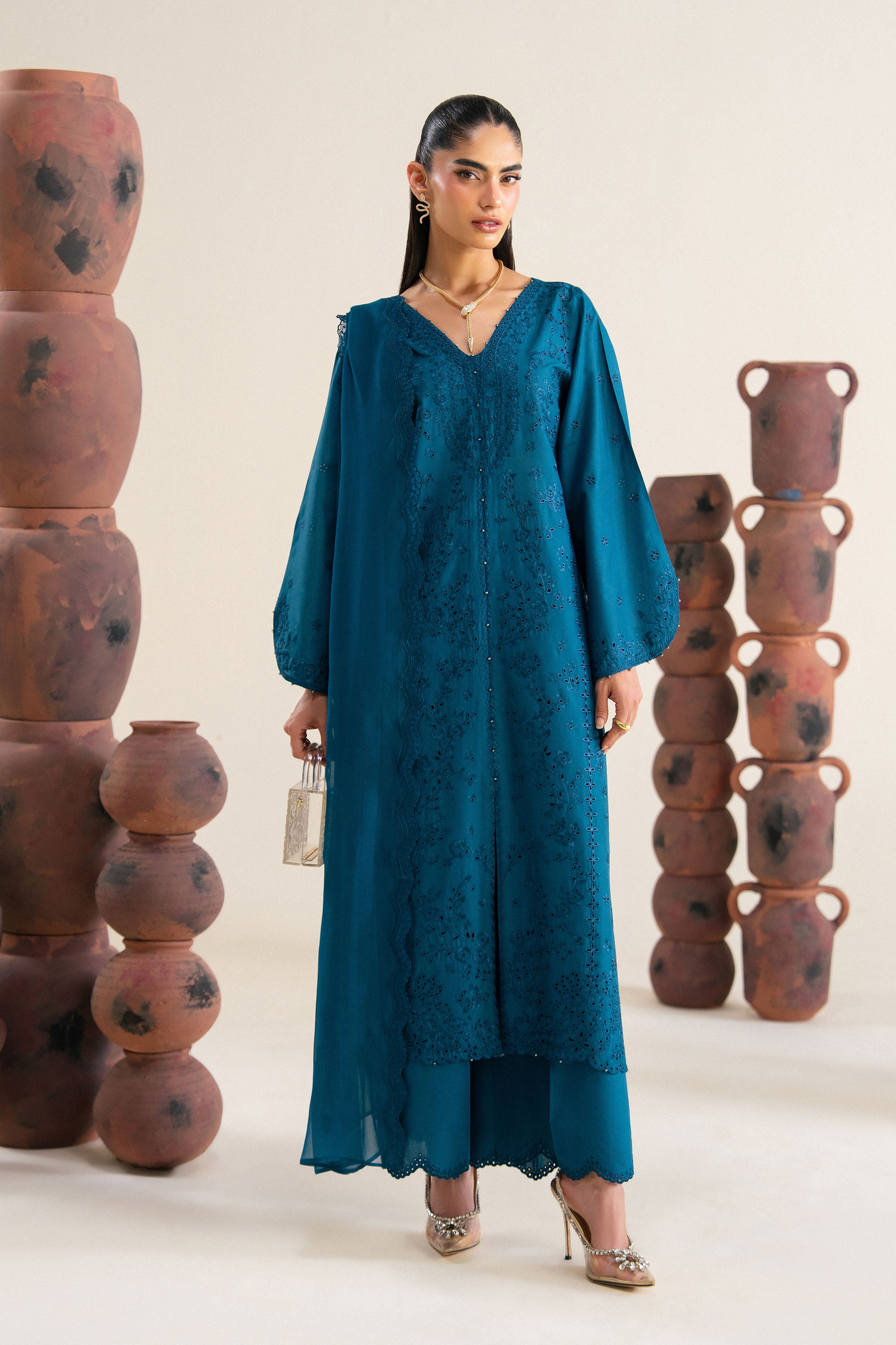  Amyra Blue 3Pc - Festive Eid Pret BATIKSS26  BATIK   XS / Moroccon Blue / Pima Lawn-S / Moroccon Blue / Pima Lawn-M / Moroccon Blue / Pima Lawn-L / Moroccon Blue / Pima Lawn-XL / Moroccon Blue / Pima Lawn