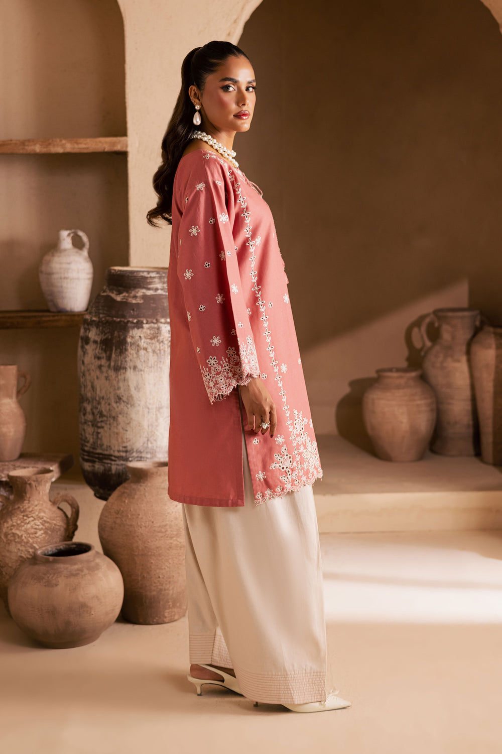  Apricot 2Pc - Embroidered Khaddar Dress BATIK WINTER PRET 2025  BATIK   XS / Coral / Khaddar-S / Coral / Khaddar-M / Coral / Khaddar-L / Coral / Khaddar-XL / Coral / Khaddar