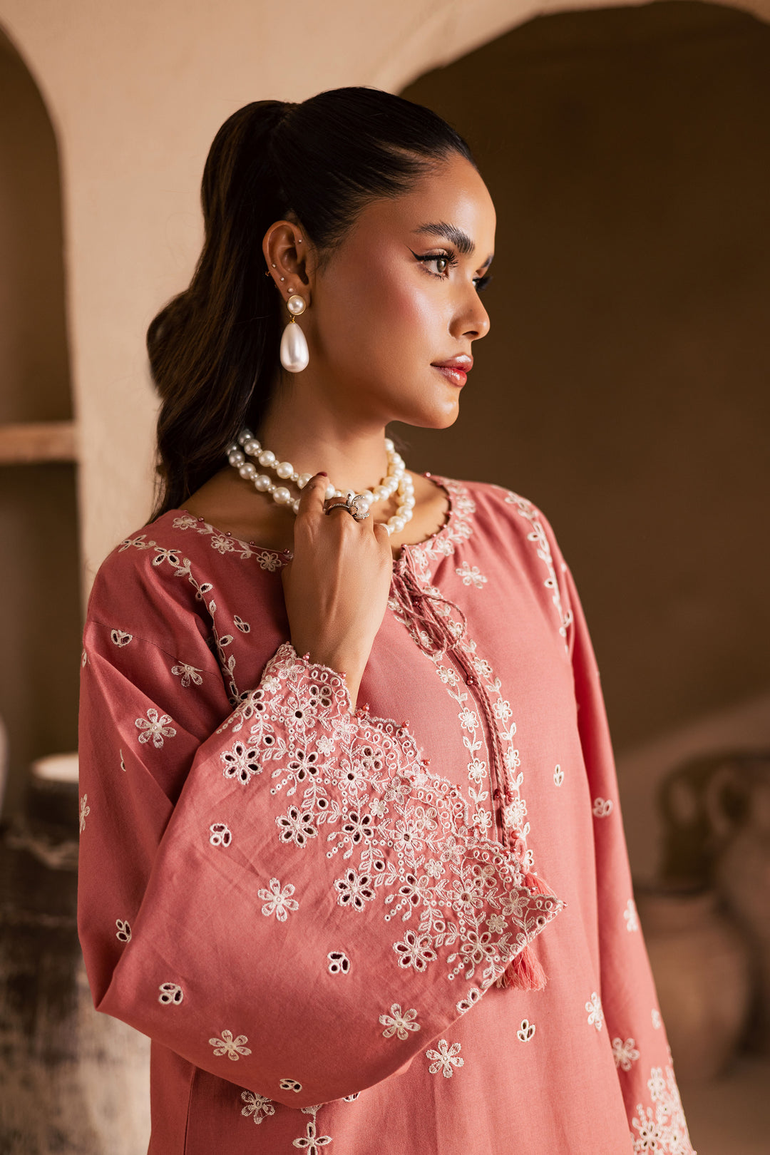  Apricot 2Pc - Embroidered Khaddar Dress BATIK WINTER PRET 2025  BATIK   XS / Coral / Khaddar-S / Coral / Khaddar-M / Coral / Khaddar-L / Coral / Khaddar-XL / Coral / Khaddar