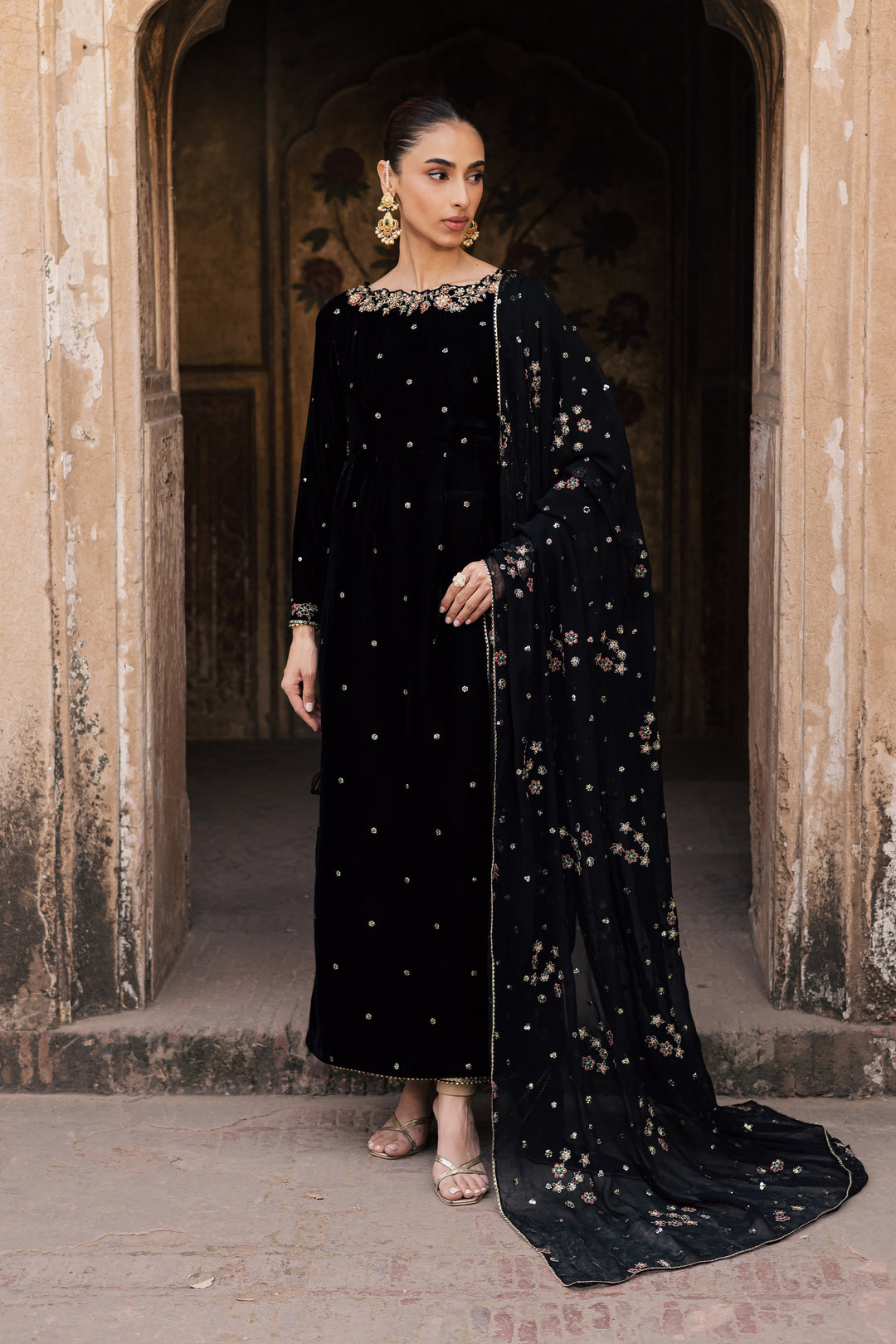  Aquarius 3Pc - Festive Velvet Pret BATIKLuxePRET  BATIK   XS / Black / Velvet-S / Black / Velvet-M / Black / Velvet-L / Black / Velvet-XL / Black / Velvet