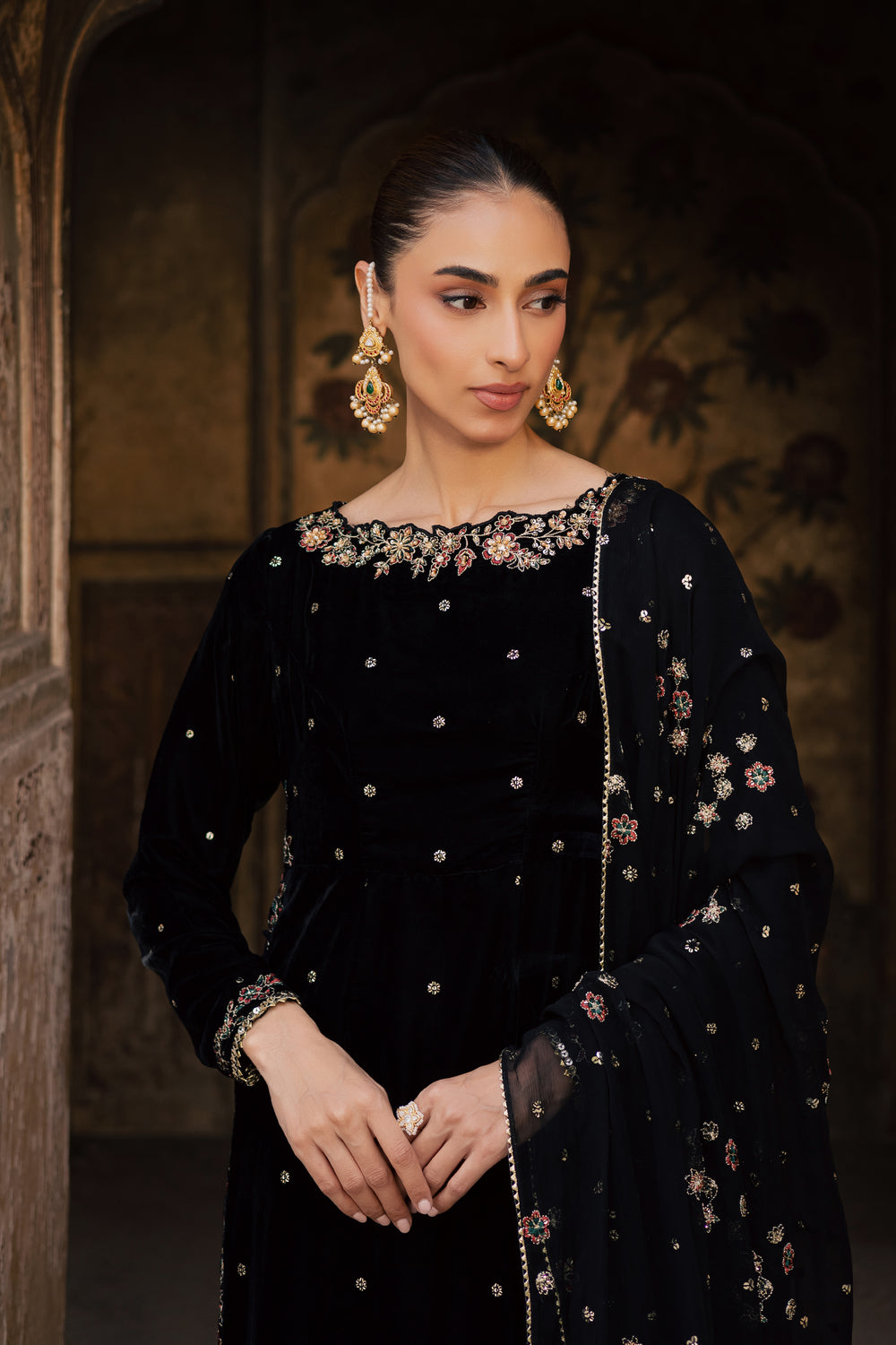  Aquarius 3Pc - Festive Velvet Pret BATIKLuxePRET  BATIK   XS / Black / Velvet-S / Black / Velvet-M / Black / Velvet-L / Black / Velvet-XL / Black / Velvet