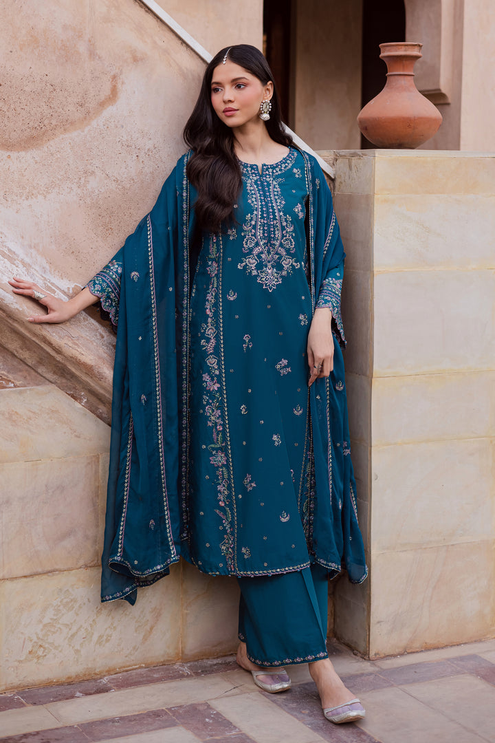  Araz 3Pc - Festive Embroidered Lawn BATIKEID2026  BATIK   XS / Zinc Blue / Pima Lawn-S / Zinc Blue / Pima Lawn-M / Zinc Blue / Pima Lawn-L / Zinc Blue / Pima Lawn-XL / Zinc Blue / Pima Lawn