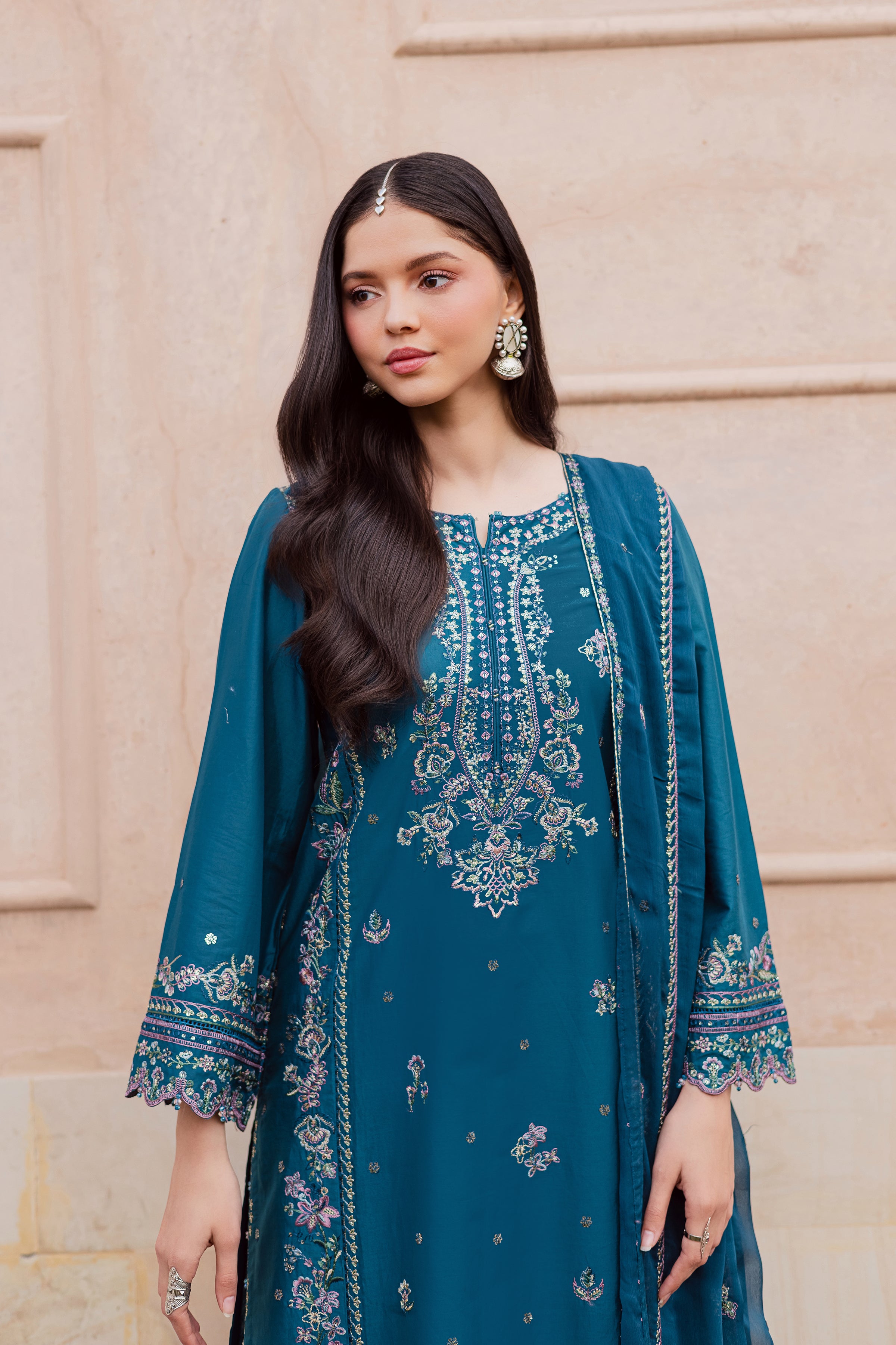  Araz 3Pc - Festive Embroidered Lawn BATIKEID2026  BATIK   XS / Zinc Blue / Pima Lawn-S / Zinc Blue / Pima Lawn-M / Zinc Blue / Pima Lawn-L / Zinc Blue / Pima Lawn-XL / Zinc Blue / Pima Lawn