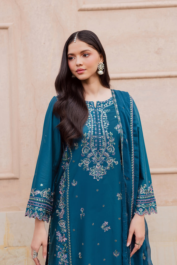  Araz 3Pc - Festive Embroidered Lawn BATIKEID2026  BATIK   XS / Zinc Blue / Pima Lawn-S / Zinc Blue / Pima Lawn-M / Zinc Blue / Pima Lawn-L / Zinc Blue / Pima Lawn-XL / Zinc Blue / Pima Lawn