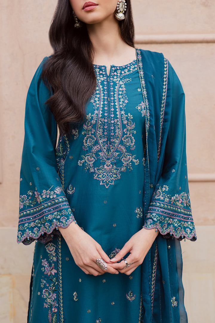  Araz 3Pc - Festive Embroidered Lawn BATIKEID2026  BATIK   XS / Zinc Blue / Pima Lawn-S / Zinc Blue / Pima Lawn-M / Zinc Blue / Pima Lawn-L / Zinc Blue / Pima Lawn-XL / Zinc Blue / Pima Lawn