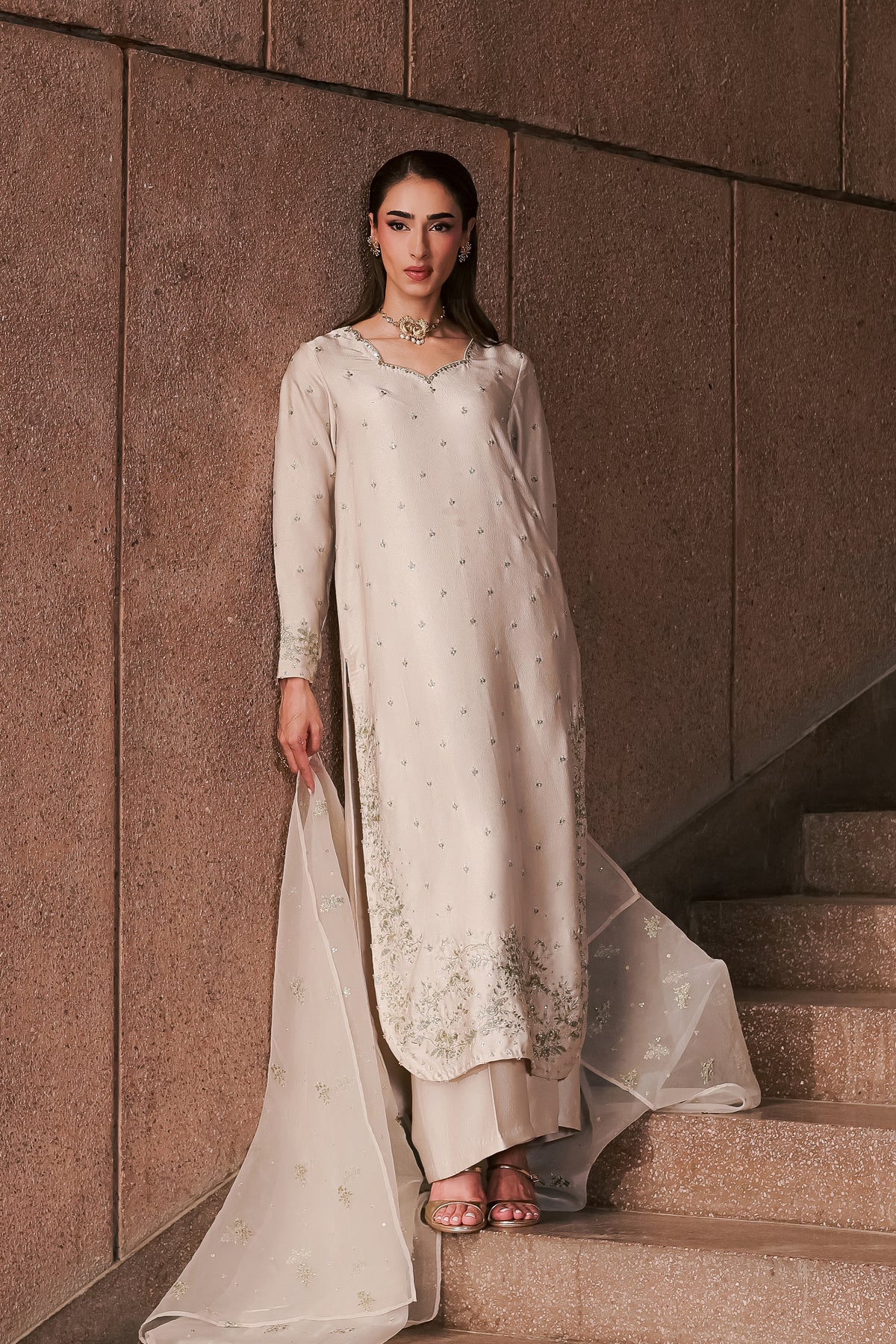 Ardo 3Pc - Festive Luxe Pret BATIKLUXESEP26  BATIK   XS / Pearl White / Textured Grip